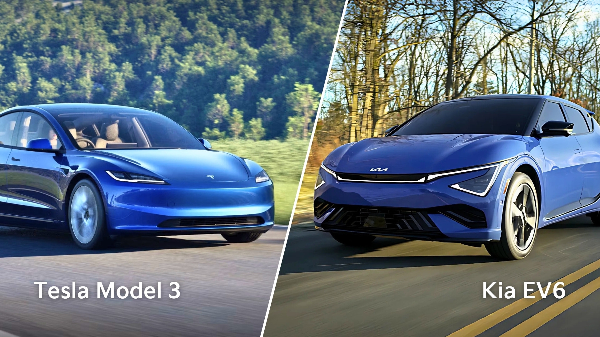 Comparatif électrique : Kia EV6 ou Tesla Model 3 ?