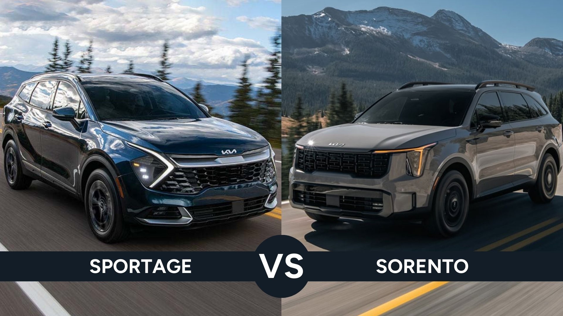 Kia Sportage vs Sorento : Choisir le bon VUS pour vos besoins